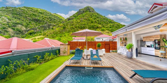 1.A louer villa avec piscine et Terre de haut Les Saintes- Villa Topaze
